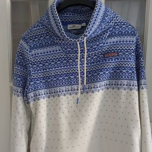 Vineyard Vines Fair Isle fleece pullover, M